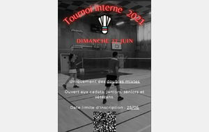 Tournoi interne 2021