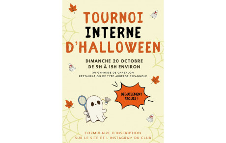 Tournoi interne d'Halloween